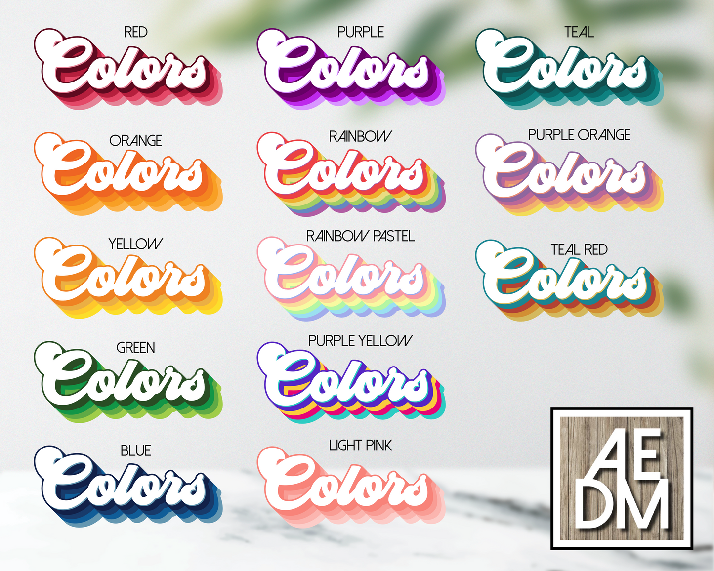 70s Baby Sticker Retro Font w/ Customizable Colors Vinyl Kiss Cut