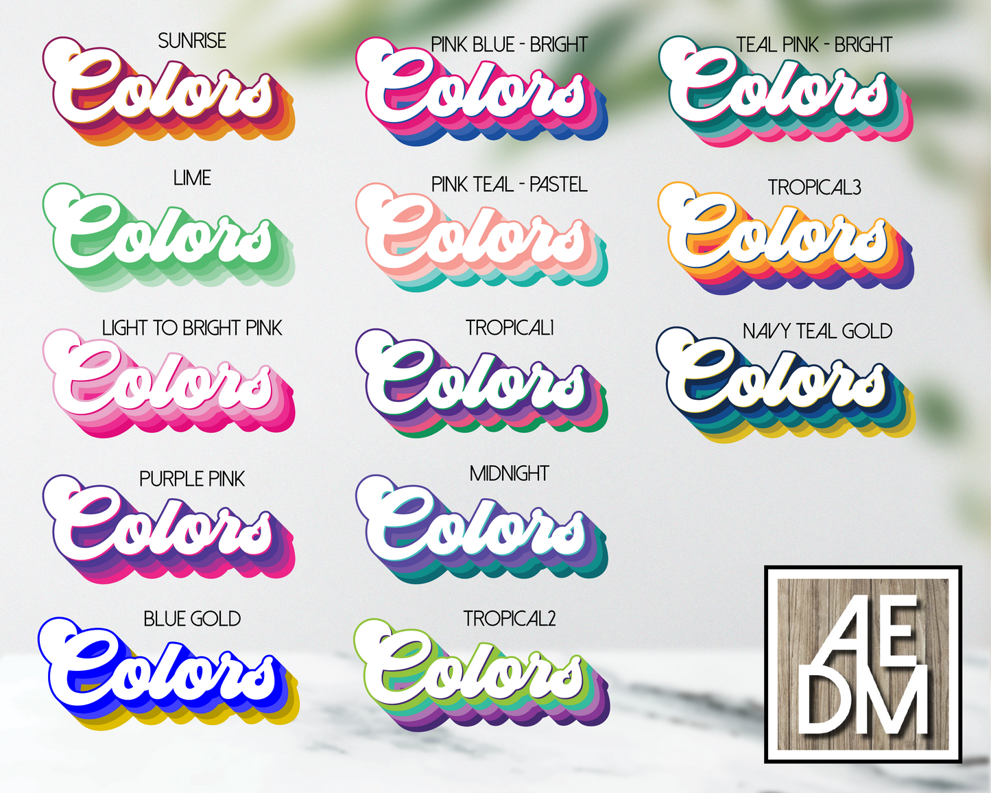 70s Baby Sticker Retro Font w/ Customizable Colors Vinyl Kiss Cut