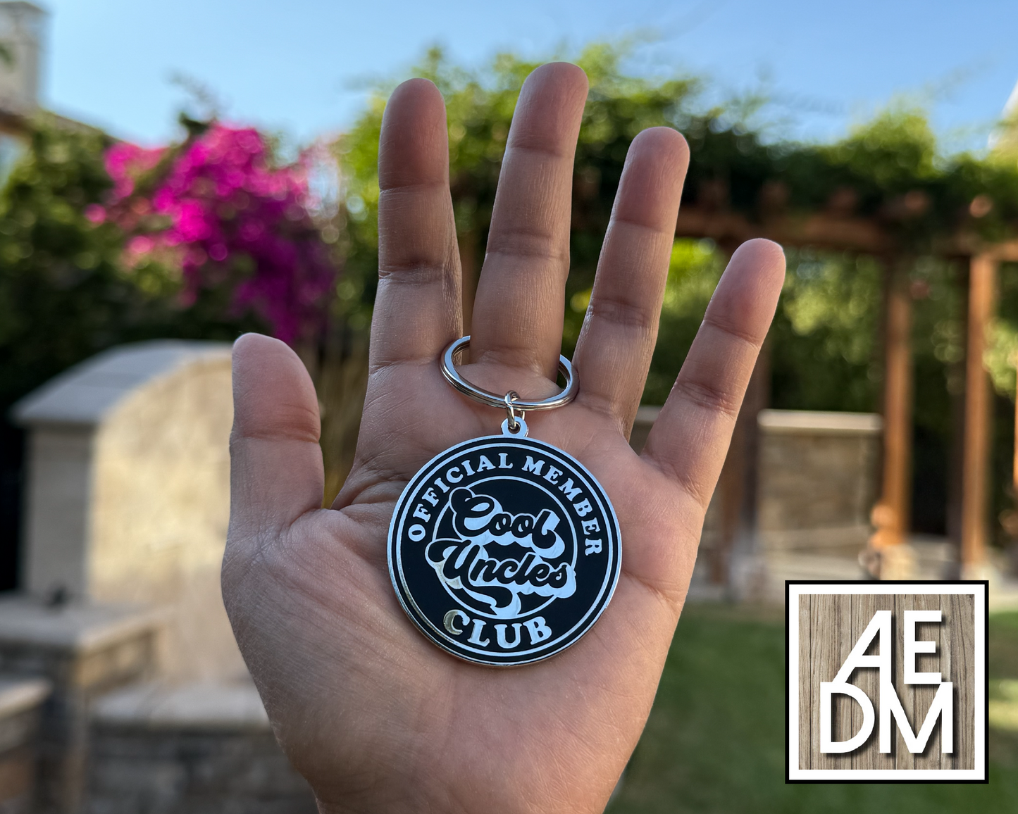 Cool Uncles Club Enamel Keychain