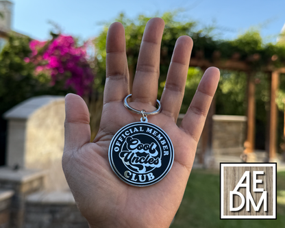 Cool Uncles Club Enamel Keychain