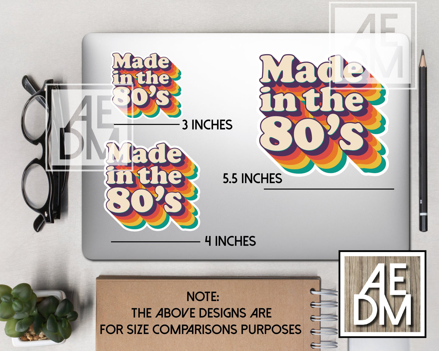 Made in the 70s Baby Sticker Bubble Font Customizable Colors Vinyl